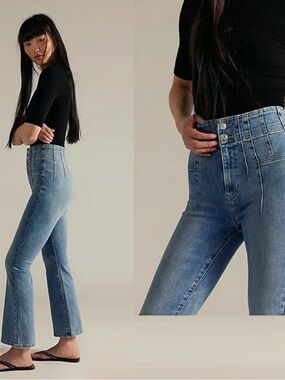 NWT Free People We The Free Jayde Crop Flare Jeans Size 28